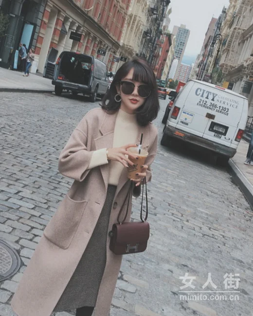 优雅的半身裙穿搭，冬日浪漫女人味