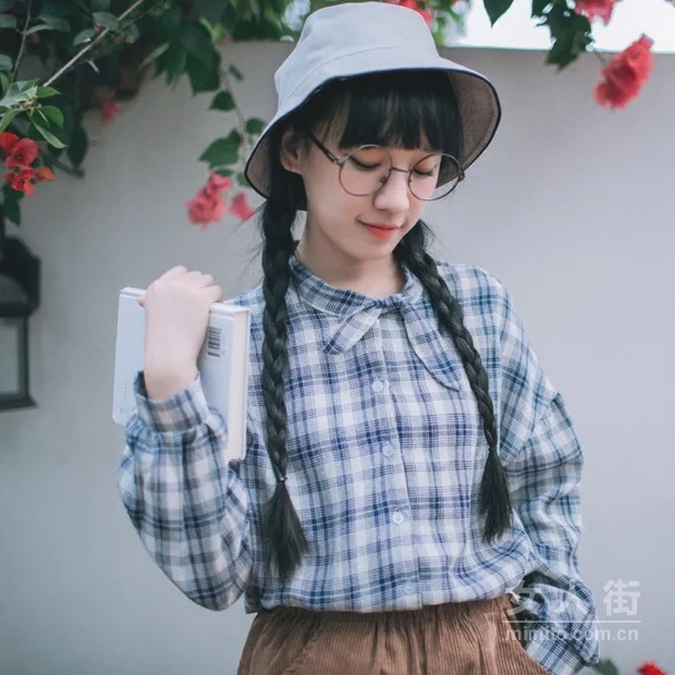 文艺少女气质搭配,棉麻带来森女情怀