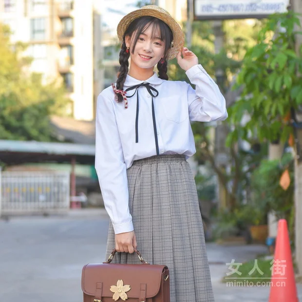 文艺少女气质搭配,棉麻带来森女情怀