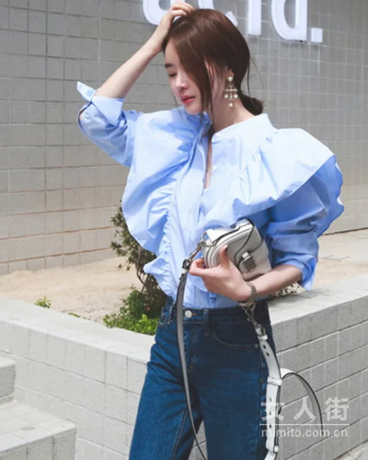 轻熟女初秋衬衣style 美成这样有韵味