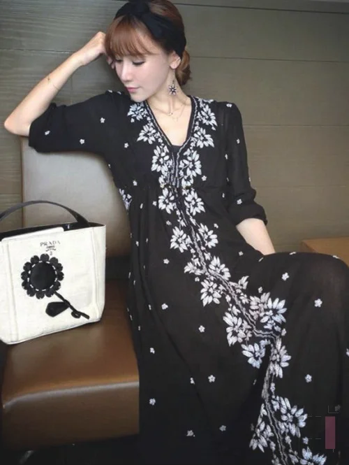女人明媚的春天，怎少得了一条长裙