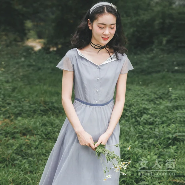 文艺少女气质搭配,棉麻带来森女情怀