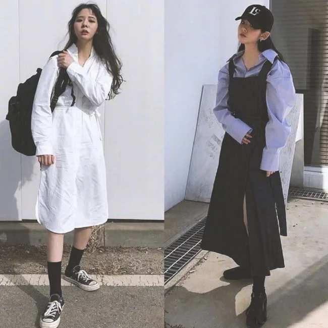 18款黑白风酷女孩的穿搭参考