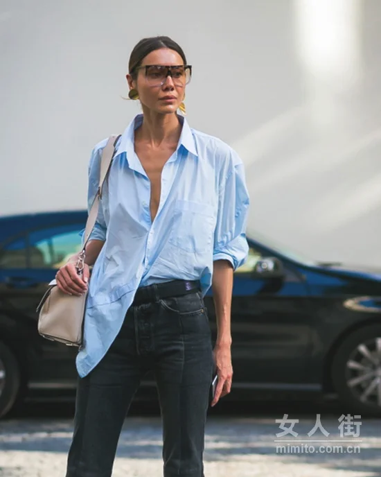早春三月，小仙女的纯色衬衫搭配