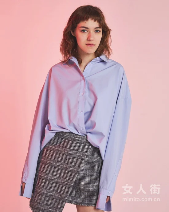 早春三月，小仙女的纯色衬衫搭配