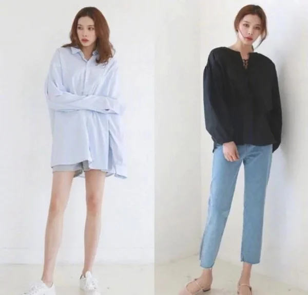 高个女生极简LOOK穿搭,清新简约有气质