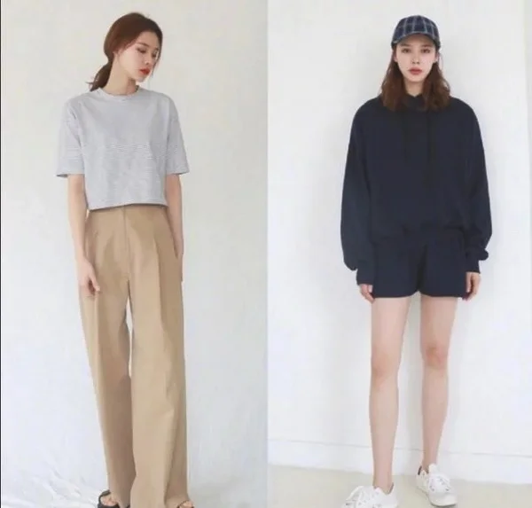 高个女生极简LOOK穿搭,清新简约有气质