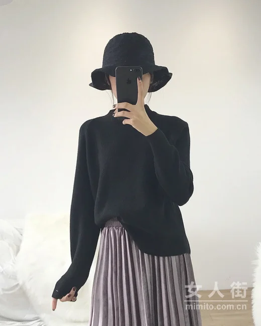 打底衫更有设计感，心机打底毛衣穿搭