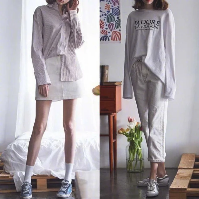 18款简约清爽的法式穿搭示范