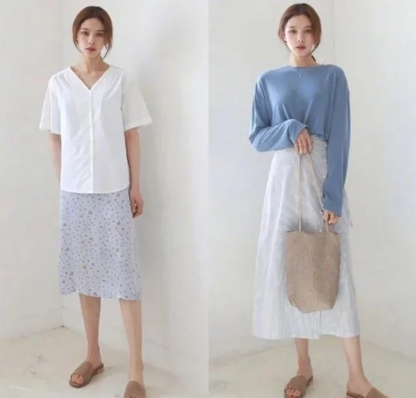 高个女生极简LOOK穿搭,清新简约有气质