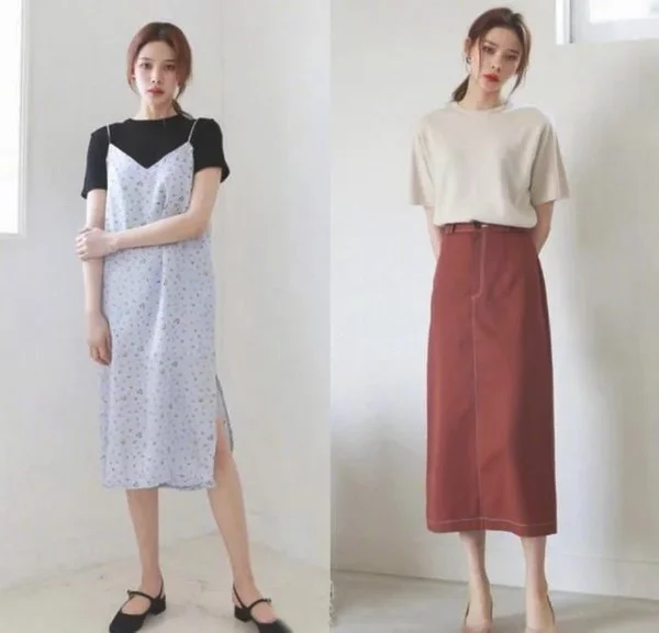 高个女生极简LOOK穿搭,清新简约有气质