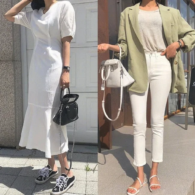 时髦简约显气质的夏日穿搭示范