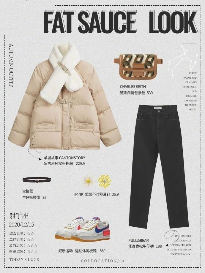 2021年流行趋势图鉴,九套冬季日常穿搭示范