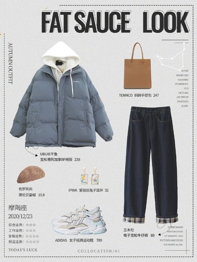 2021年流行趋势图鉴,九套冬季日常穿搭示范