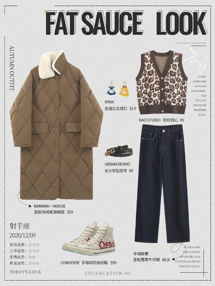 2021年流行趋势图鉴,九套冬季日常穿搭示范