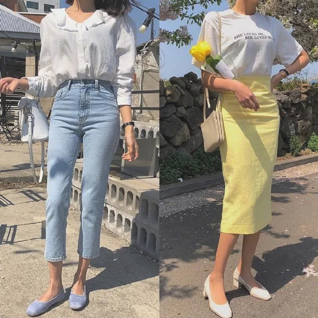 时髦简约显气质的夏日穿搭示范