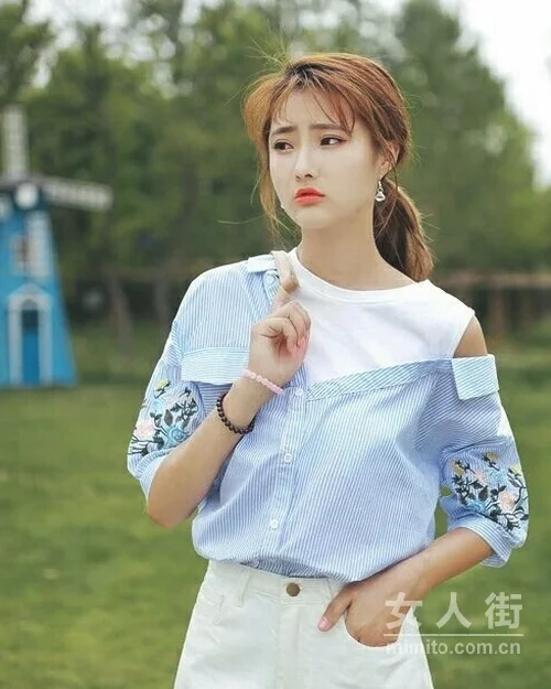 衬衫控的夏天，女生这样穿更撩人