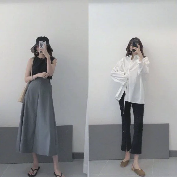 带有轻熟感的初秋穿搭，凸显女生温柔气质
