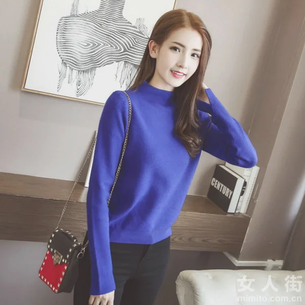 日系毛衣搭配,冬日小清新女生装扮