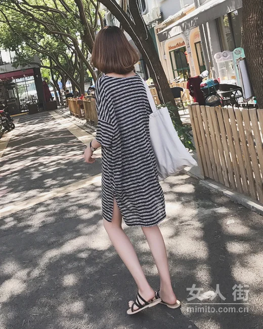 经典条纹款搭配，百变风格轻松hold住