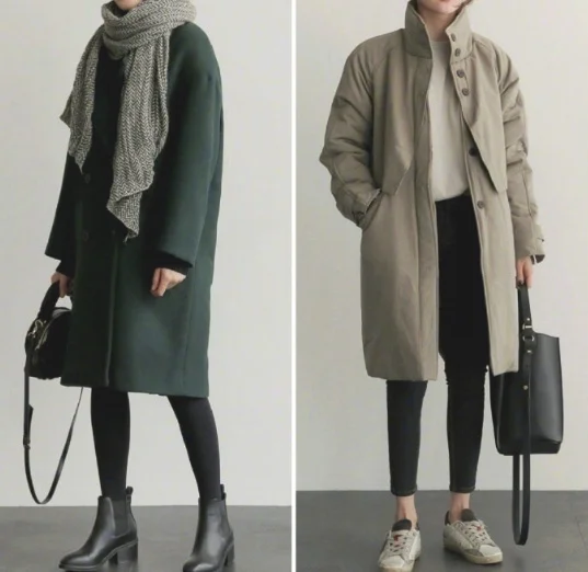 冬季熟女的职场成熟大方简搭指南