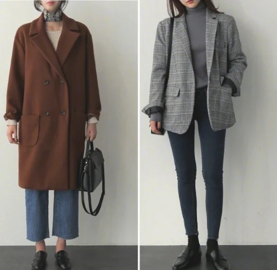 冬季熟女的职场成熟大方简搭指南