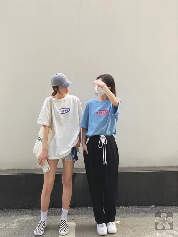 简约纯色系清凉夏日穿搭参考