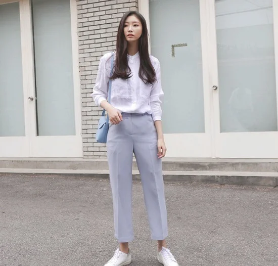 夏季绅士感十足的女生着装搭配方案