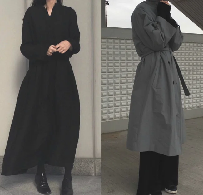 18款深色系文青范儿女生穿搭 ​​​ ​​​​