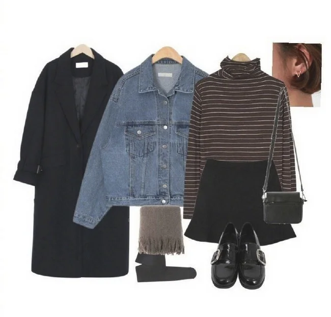 秋季流行指南，一件牛仔外套的9种搭配示范