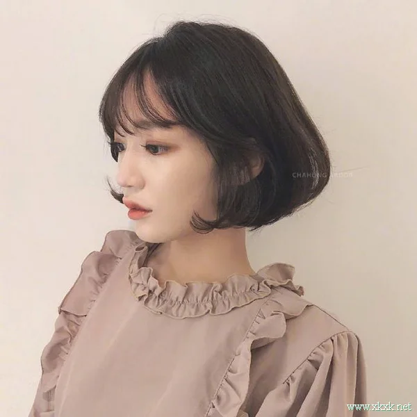 灵动女生发型示范:韩国正流行的短发图集