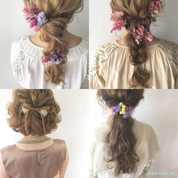 一组适合甜美女生的“日式编发”