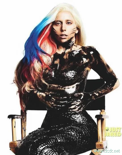 Lady Gaga美国国旗挑染发色