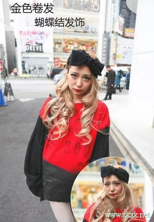 街拍日本街头个性发型 潮人MM最爱