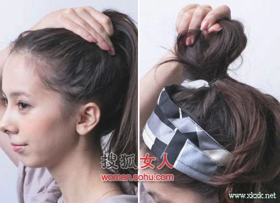 超时尚！2款春夏最HOT日系丸子头