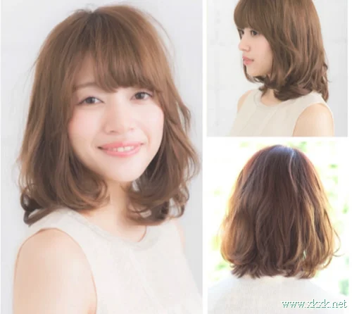 内扣卷发百搭时尚还甜美 甜妹子的最爱