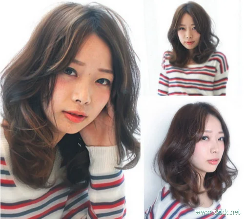 内扣卷发百搭时尚还甜美 甜妹子的最爱