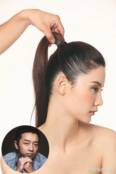 利落帅气 DIY时装周高耸马尾