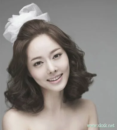 韩式短发新娘发型 打造简约气质女神