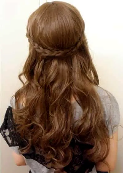 韩式创意简单长发编发 一分钟打造田园森女风