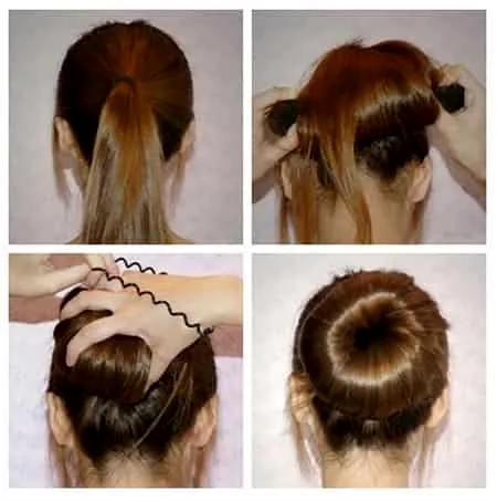 韩式创意蓬松花苞头扎法 60秒速成甜美简约清新发型