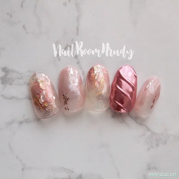 适合上班族女生的春季美甲图片