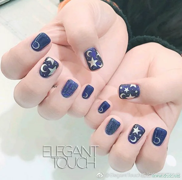 2018流行的“星星美甲”彩绘图案