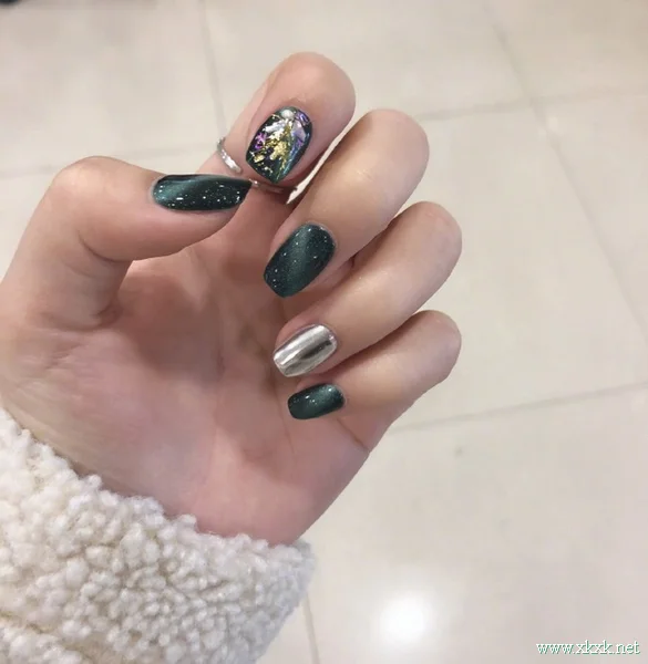 2018日式小贵妇风格美甲图案