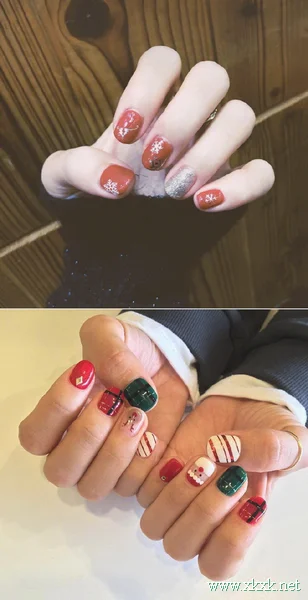圣诞节美甲图片分享 最hit好看圣诞美甲