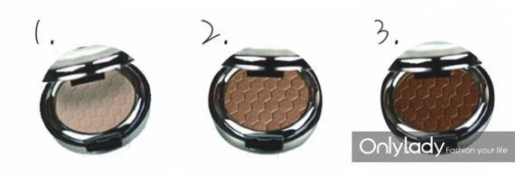 三种眼影颜色
