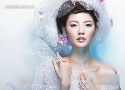 2011最新妆面：纯美新娘的春色芳菲妆